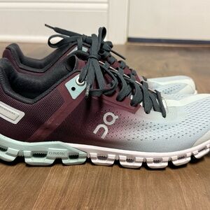 On Running Athletic Shoes Black and Gray with Cloud Cushioning